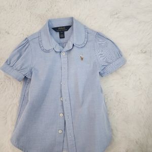 Polo Ralph Lauren Oxford Top in Blue